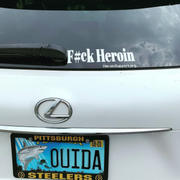 HeroinSupport.org Window Decal - F#ck Heroin - 3 x 8 Review