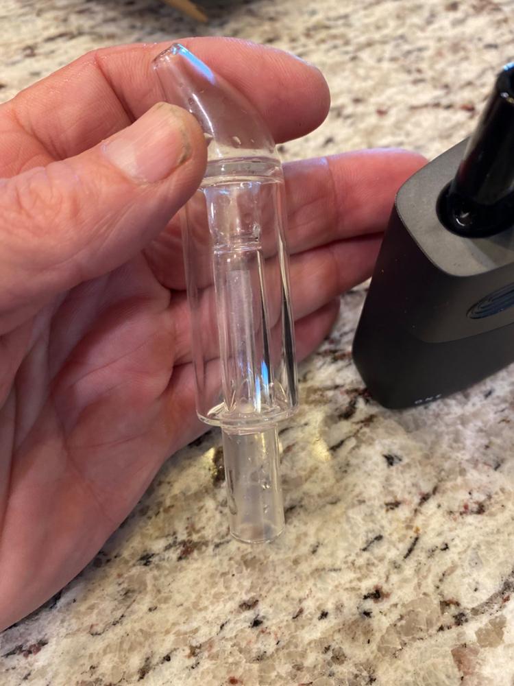 POTV Glass Curved Mini Bubbler - Customer Photo From Jeffrey Hiestand