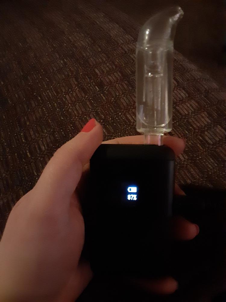 Curved Bubbler Mouthpiece for Arizer ArGo - Customer Photo From N.B.