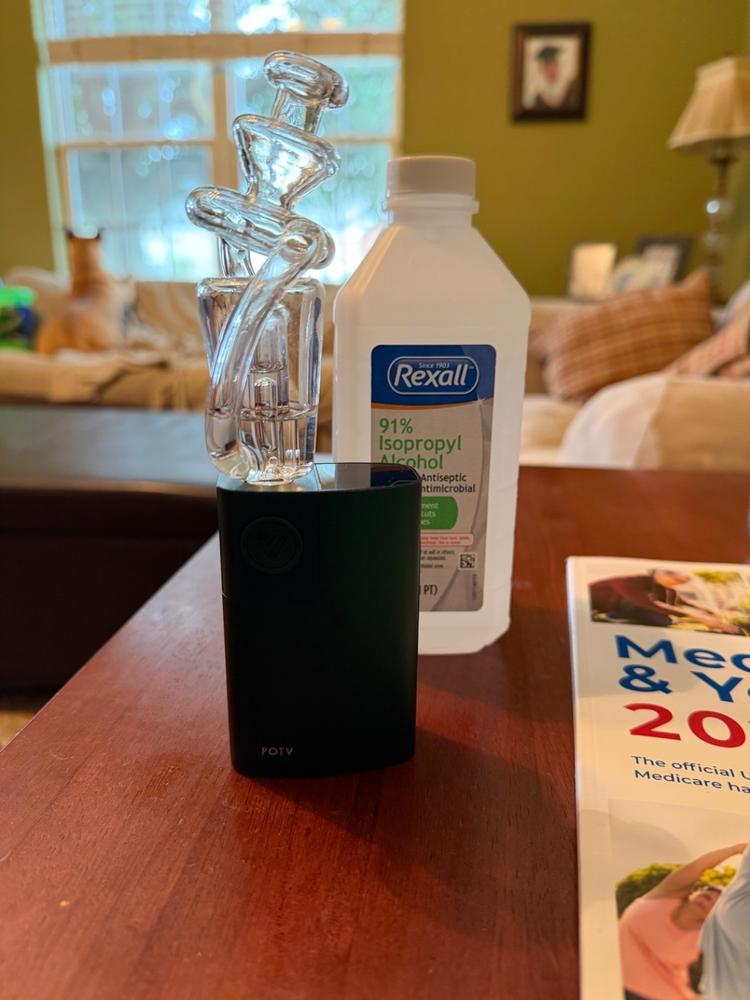 POTV Recycler Mini Glass Bubbler - Customer Photo From LaVance Hurt