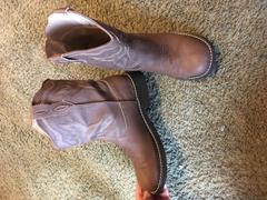 The Western Company Roper Womens Chunk Series II Brown Distressed Faux Leather 8in Cowboy Boots Review