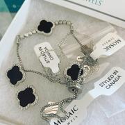 Mosaic Jewels 925 Silver Black Agate Clover Bracelet Review