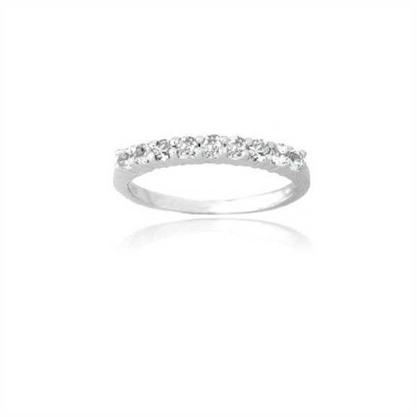 SilverSpeck Sterling Silver White Topaz Semi-Eternity Band Ring Review