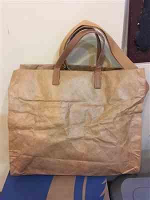 K***a verified customer review of Kraft Paper & Leather Totes