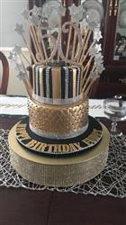 Anonymous verified customer review of 50 Cake Topper - Gold