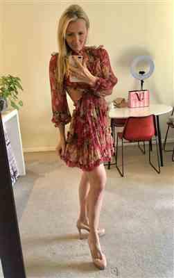 Kinga F. verified customer review of Melody Lace Up Short Dress