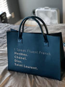 Los Angeles Trading Company MODERN VEGAN TOTE - Fluent French (Electric Blue) Review