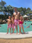Bronte Co Father/Son Pink Flamingo Board Shorts Combo Review