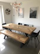 KONTRAST Herringbone Dining Table -  Natural wooden chevron reclaimed wood table x legs Review
