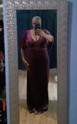 Ever-Pretty US Elegant Double V Neck Velvet Party Dress with Sleeves Review