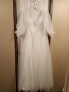 Ever-Pretty US Plus Size Boho Chic Cold Shoulder Lantern Sleeve Wedding Dress Review