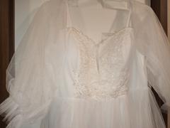 Ever-Pretty US Plus Size Boho Chic Cold Shoulder Lantern Sleeve Wedding Dress Review