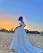 Ever-Pretty US Belted Off-Shoulder Sweetheart Ball Gown Wedding Dress Review