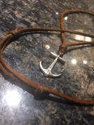 Maritime Supply Co Brass or Sterling Silver Anchor Necklace - Kodiak Leather Cord Review