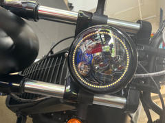 Eagle Lights Eagle Lights 5 3/4 LED Headlight Kit with Halo Ring for Harley Davidson and Indian Motorcycles - Generation III / Black Review