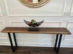 Artisan Born Custom-Made Live Edge Walnut Console Table Review