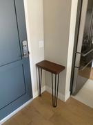 Artisan Born Narrow Console Table in Solid Walnut or Maple with Hairpin Legs Review