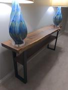 Artisan Born Customizable Live Edge Console Table With Shelf- Handmade Solid Walnut Table - Any Size Review