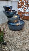 Fountainland Juno Leaf (Solar) 4-Tier Water Fountain Ceramic Glazed w/ LEDs - 57cm Review