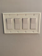 Wallplate Warehouse Chelsea White Steel - 4 Rocker Wallplate Review