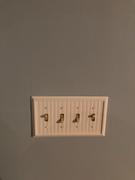 Wallplate Warehouse Cottage White Wood - 4 Toggle Wallplate Review