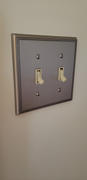 Wallplate Warehouse Metro Line Brushed Nickel Cast - 2 Toggle Wallplate Review