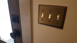 Wallplate Warehouse Steps Rustic Brass Cast - 3 Toggle Wallplate Review