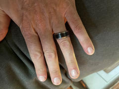 Metal Masters Co. Men's Two-Tone Tungsten Ring Black Brushed Wedding Band 9MM Sizes 7-15 Review