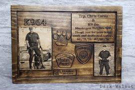 Carved Gun Creations  Customizable K-9 Plaque With Photos Review