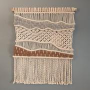 Teddy and Wool Macrame Wall Hanging - Woven Wall Hanging - Brown and Gray wool - 'Earthy' Macrame Tapestry - 'ELLA' Review