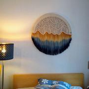 Teddy and Wool Circular Fiber Art Collection - SUNSET tapestry Review
