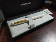 SWASTIK PENN PLATINUM, Fountain Pen - #3776 CENTURY gold trim CHENONCEAU WHITE. Review
