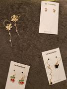La Bouclette Boucles d'oreilles cerise en pierre en oxyde de zirconium Review
