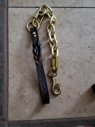 Pit Bull Gear Super Heavy Gold Chain Lead with Twisted Leather Handle  - 30 Review