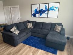 Clock Canvas Cobalt Splash Canvas Review