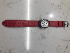 Philip Stein Dark Pink Calf Stitch Alligator Print Strap - Model 1-CSTADP Review