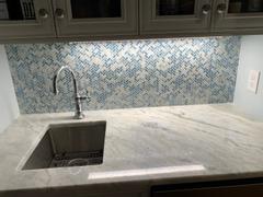 Tile Club Blue Pearl Herringbone Mosaic Tile Review