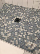 Tile Club Blue And White Hexagon Glass Mosaic Tile Review