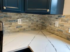 Tile Club Recycled Glass Subway Mosaic Tile In Blue Wood Color Review