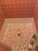 Tile Club Pink & White Mixed Squares Glass Tile Review