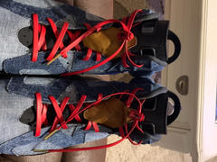 Angelus Direct  Red Luxury Leather Laces - Gold Plated Review
