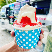 Frozen Dessert Supplies UNIQ® 8 oz Blue Striped Madness Ice Cream Cups Review