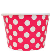 Frozen Dessert Supplies UNIQ® 12 oz Pink Polka Dotty Ice Cream Cups Review