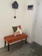 housecosy Emma velvet upholstered bench, burnt orange Review