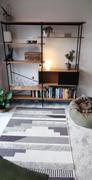housecosy Dexter industrial bookcase, matte black and oak Review