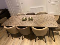 housecosy Torin 8 seat dining table, teak wood and black Review