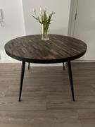 housecosy Sadie 4 seat round dining table, teak wood and black Review