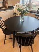 housecosy Saburo 4 seat round dining table, black stained oak Review