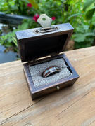 HappyLaulea 14K White Gold Hand Engraved Hawaiian Jewelry Ring with Duo Hawaiian Koa Wood Inlay Review