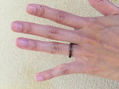 HappyLaulea Petite Tungsten Carbide Ring with Hawaiian Koa Wood Inlay - 3mm, Flat Shape, Comfort Fitment Review